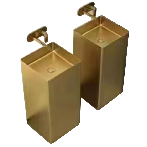Basin cột 304 thép không gỉ kép